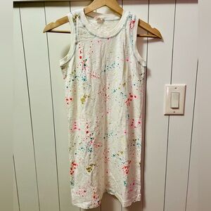Crewcuts Girls Tank Dress Paint Splatter Size L (10-11) NWOT